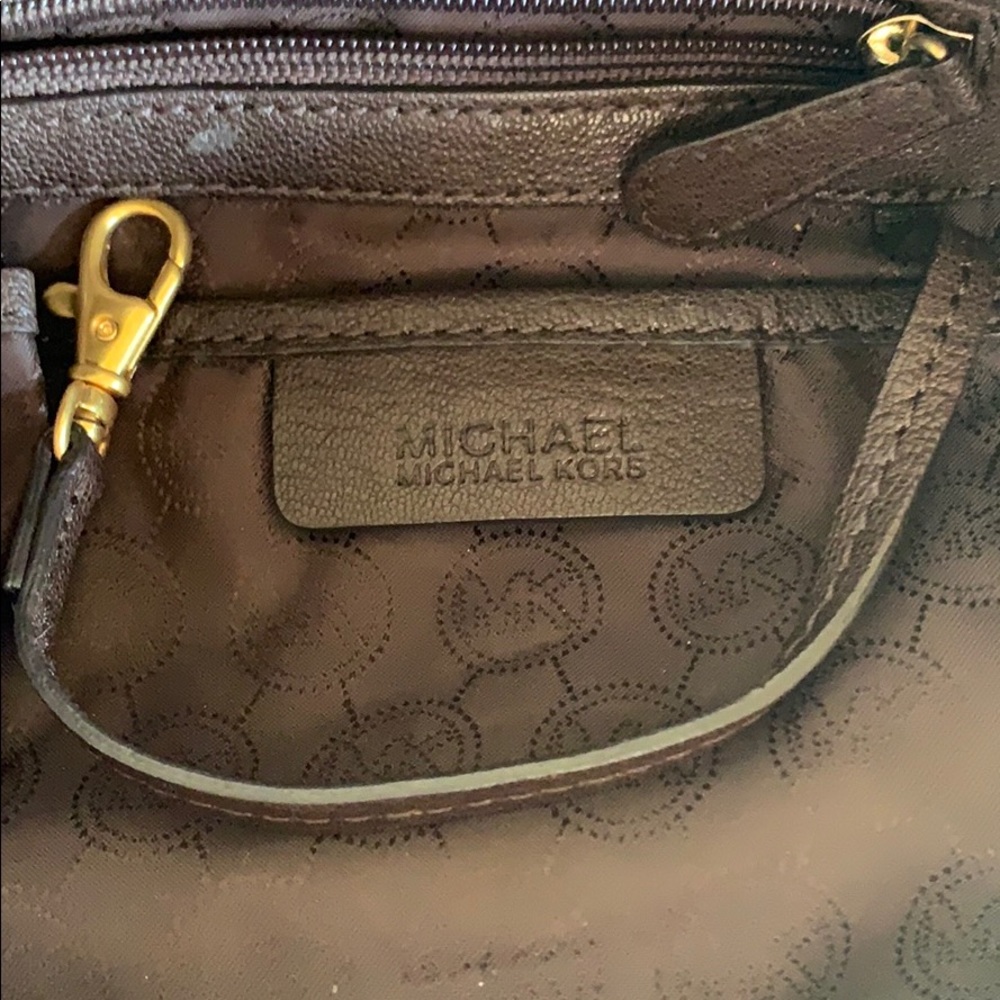 Michael Kors Brown python handbag - Picture 3 of 7
